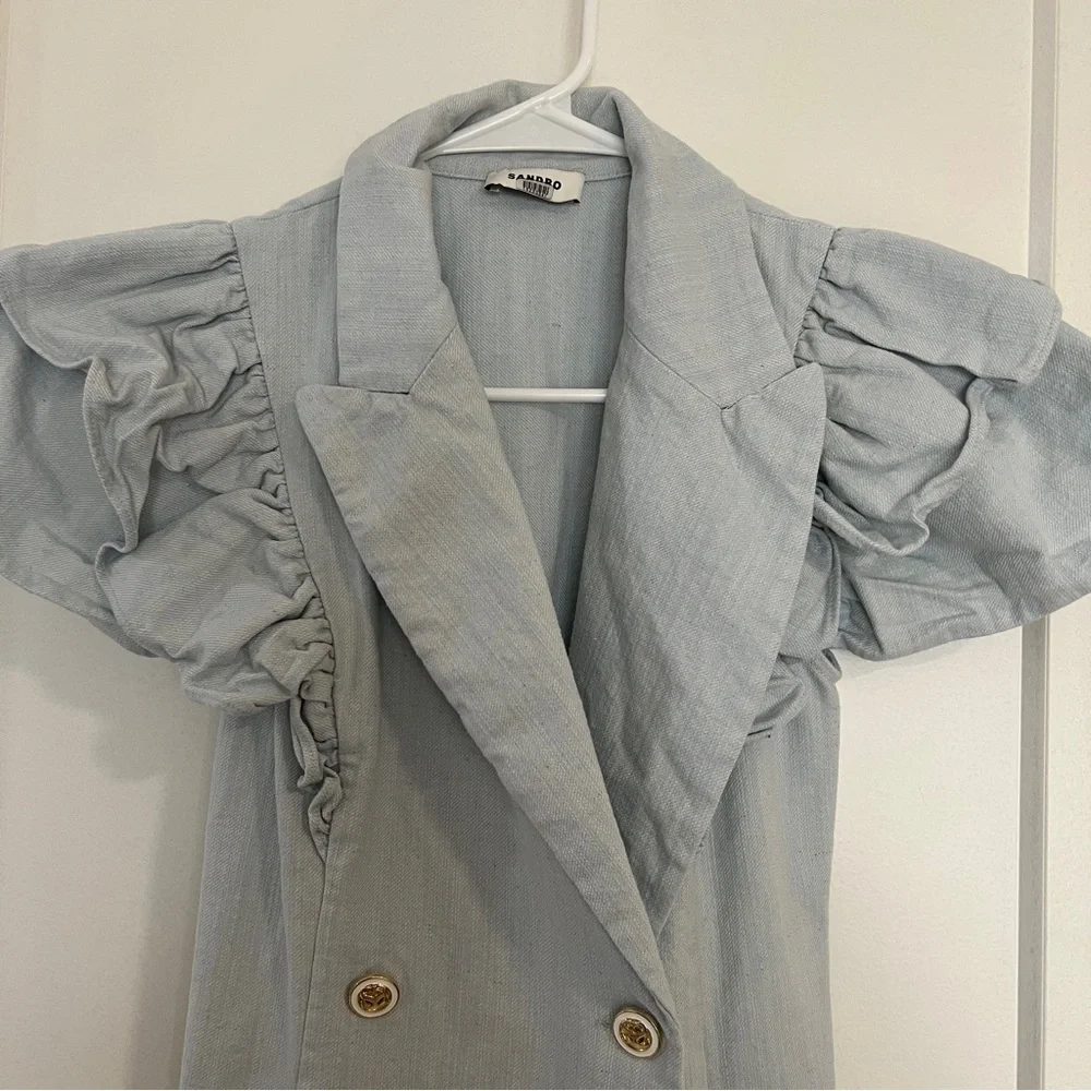 Sandro Angelina Ruffle Dress - Picture 6 of 14